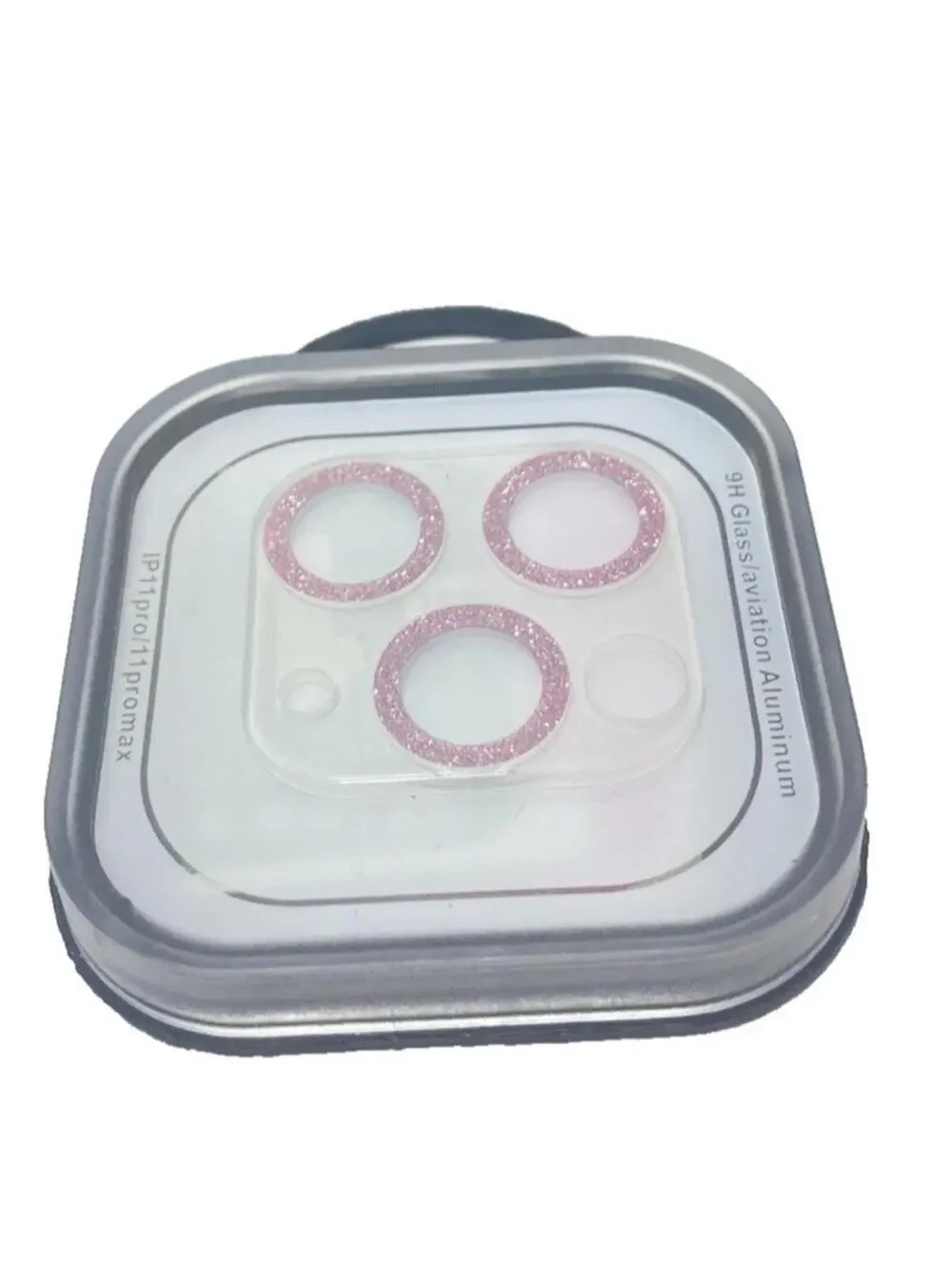 Iphone 11 Pro Max 9H Glass Aviation Aluminum Camera Protector Glass Pink New